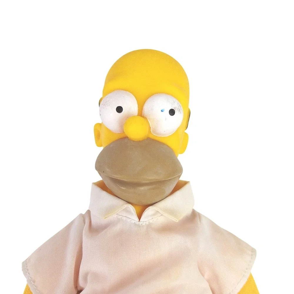 Vintage The Simpsons Plush Vinyl Head Figure Lot Homer Marge Lisa‎ Bart 4pc Set